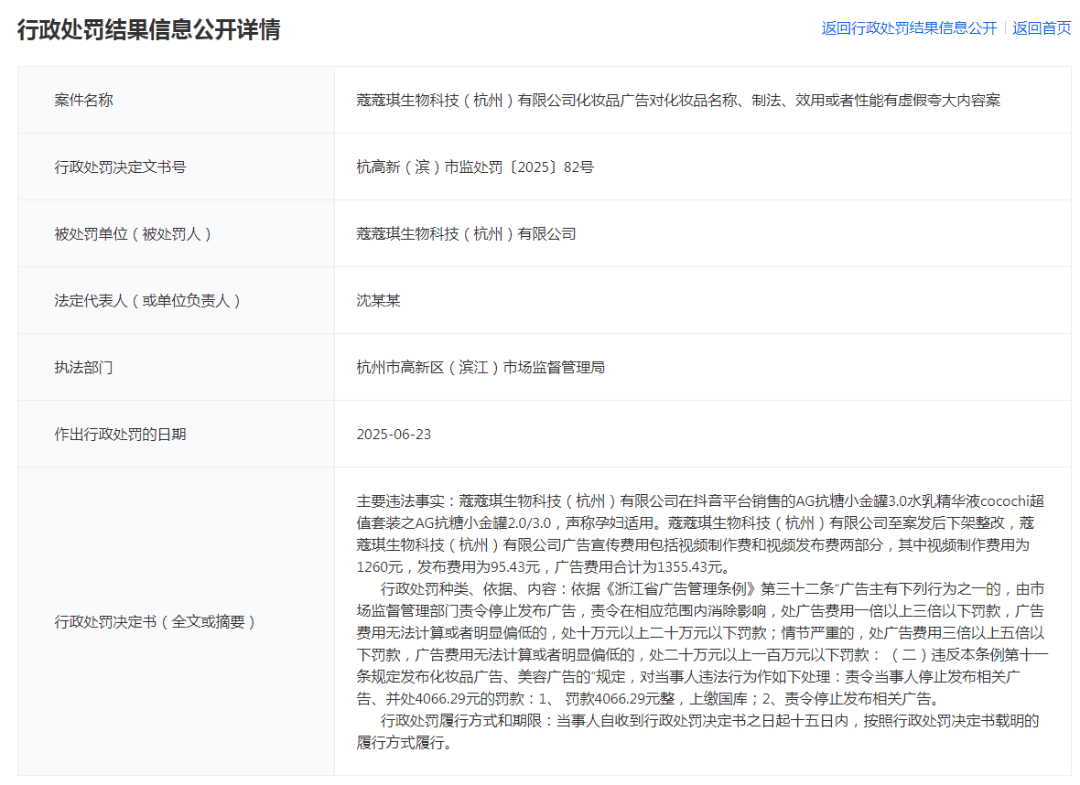 知名抗糖品牌被罚丨一周鲜事pg电子网站宣称孕妇适用(图3)